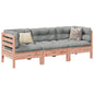 3 Piece Garden Sofa Set With Cushions Solid Wood Pine