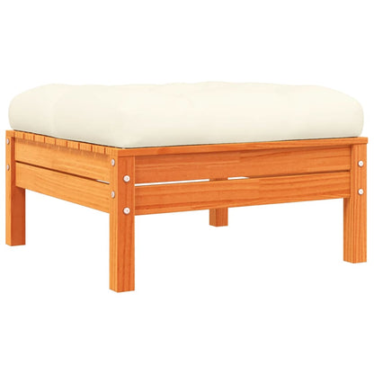 5 Piece Garden Sofa Set With Cushions Solid Wood Pine