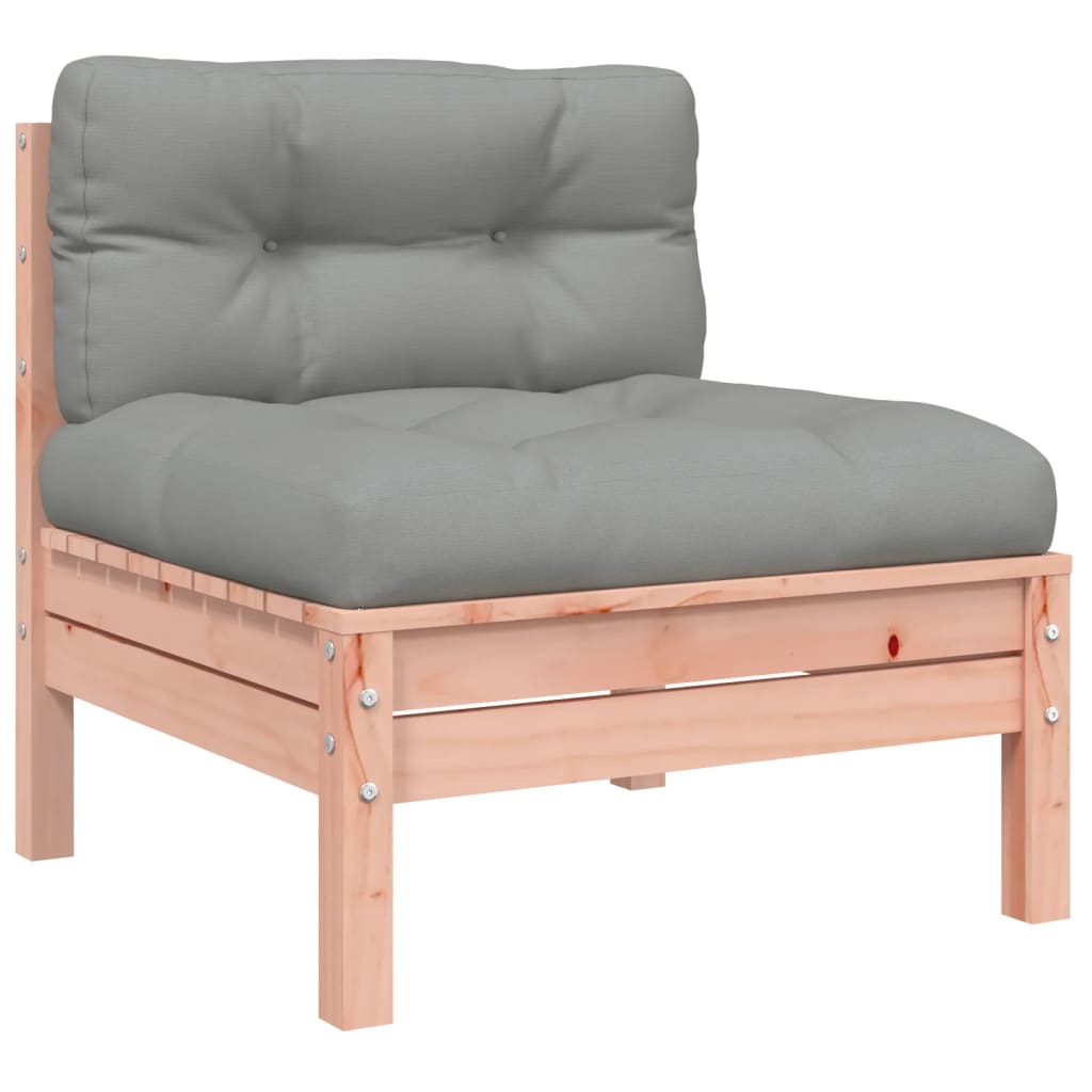 9 Piece Garden Sofa Set With Cushions Solid Wood Douglas Fir