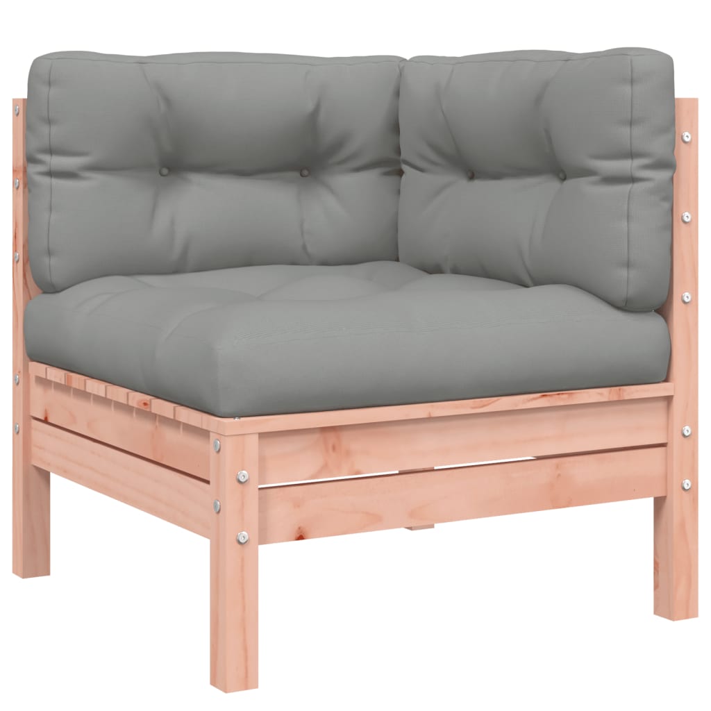 9 Piece Garden Sofa Set With Cushions Solid Wood Douglas Fir