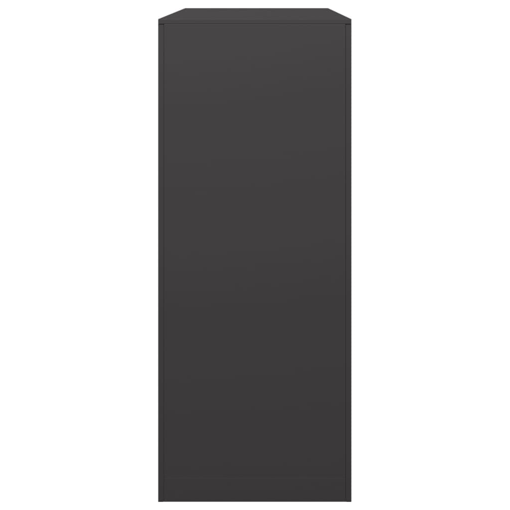 Firewood Rack Black Steel