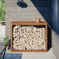 Firewood Rack Black Steel
