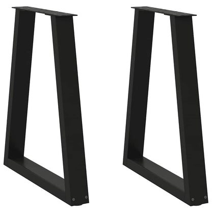 Dining Table Legs V-Shape 2 Pcs Steel