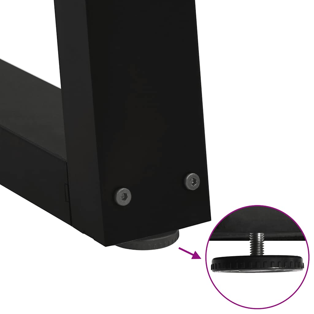 Dining Table Legs V-Shape 2 Pcs Steel