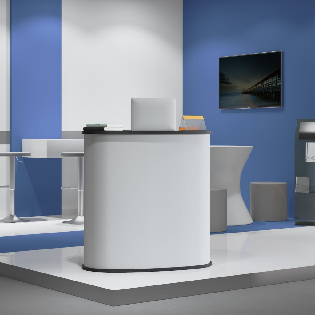 Trade Show Counter Foldable 90X48X93 Cm Engineered Wood