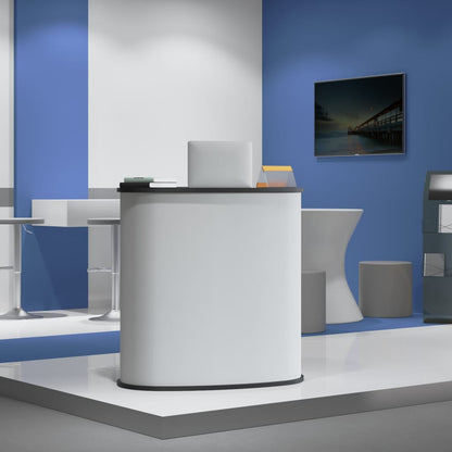 Trade Show Counter Foldable 90X48X93 Cm Engineered Wood