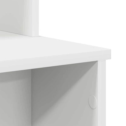 Desk With Storage 120.5 X 44 X 88.5 Cm Engineered Wood