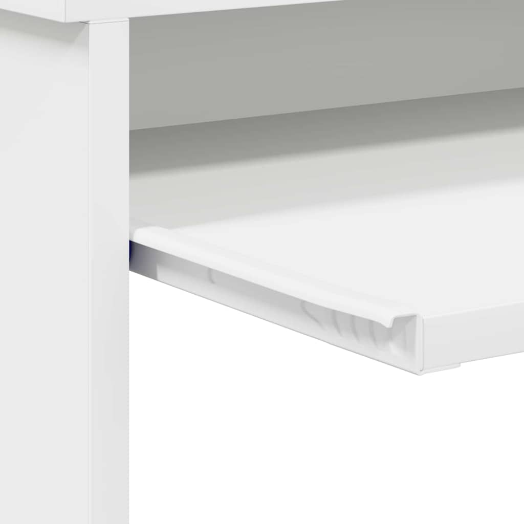 Desk With Storage 120.5 X 44 X 88.5 Cm Engineered Wood