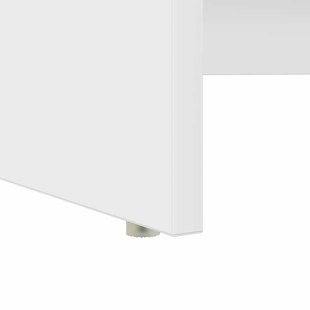 Desk With Storage 120.5 X 44 X 88.5 Cm Engineered Wood
