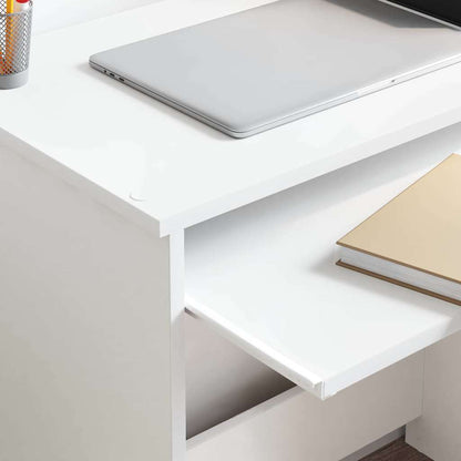 Desk With Storage 120.5 X 44 X 88.5 Cm Engineered Wood