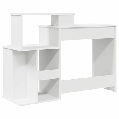 Desk With Storage 120.5 X 44 X 88.5 Cm Engineered Wood