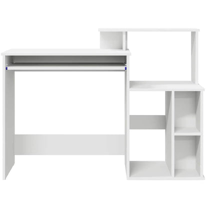 Desk With Storage 120.5 X 44 X 88.5 Cm Engineered Wood
