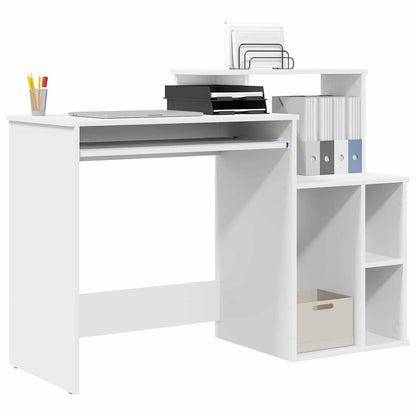 Desk With Storage 120.5 X 44 X 88.5 Cm Engineered Wood