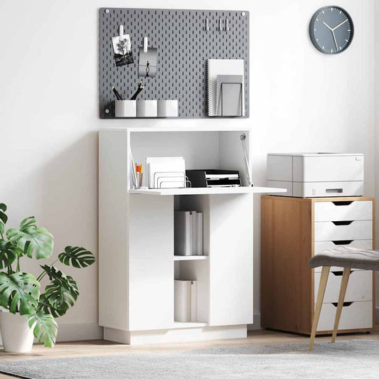 Desk With Shelf 71.5 X 31.5 X 106.5 Cm Engineered Wood