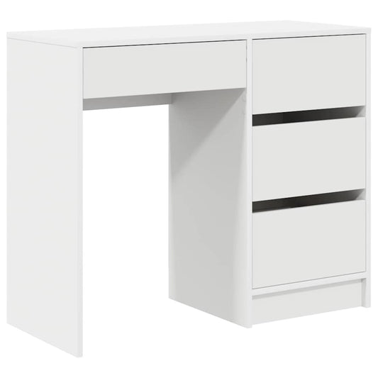 Desk With Drawer 90 X 37.5 X 75 Cm Engineered Wood