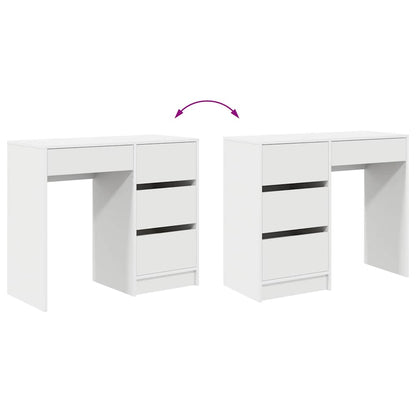 Desk With Drawer 90 X 37.5 X 75 Cm Engineered Wood