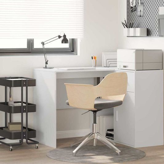 Desk With Shelf 102 X 50 X 75 Cm Engineered Wood