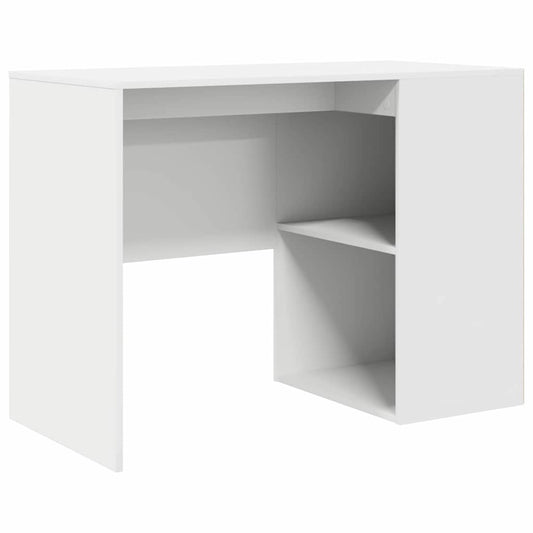 Desk With Shelf 102 X 50 X 75 Cm Engineered Wood