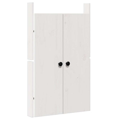 Kitchen Door 2 Pcs White 50 X 9 X 82 Cm Solid Pine Wood