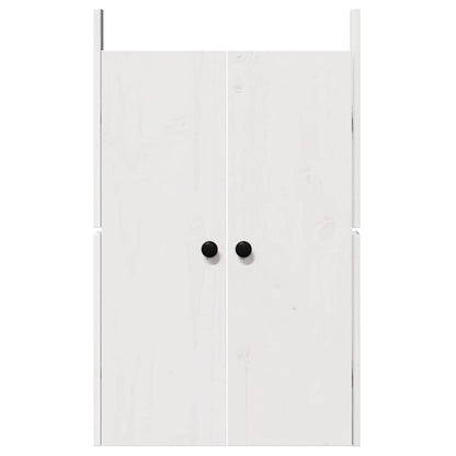 Kitchen Door 2 Pcs White 50 X 9 X 82 Cm Solid Pine Wood