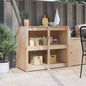 Kitchen Cabinet Warm White 106 X 55 X 92 Cm Solid Pine Wood