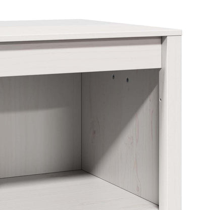 Kitchen Cabinet Warm White 106 X 55 X 92 Cm Solid Pine Wood