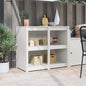 Kitchen Cabinet Warm White 106 X 55 X 92 Cm Solid Pine Wood
