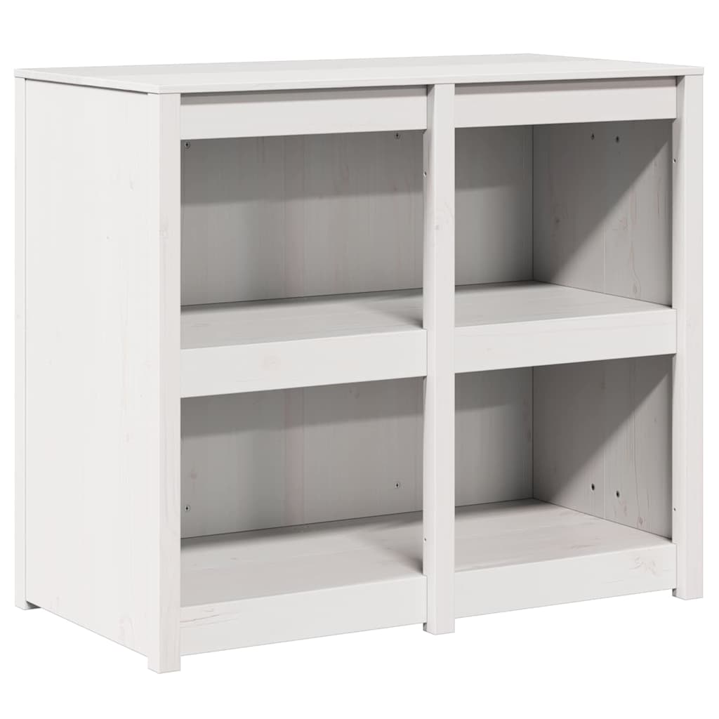 Kitchen Cabinet Warm White 106 X 55 X 92 Cm Solid Pine Wood