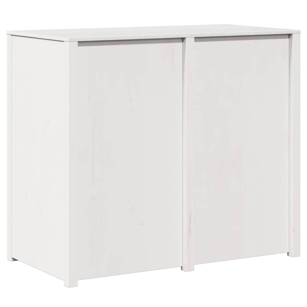 Kitchen Cabinet Warm White 106 X 55 X 92 Cm Solid Pine Wood