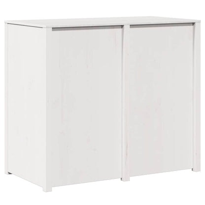 Kitchen Cabinet Warm White 106 X 55 X 92 Cm Solid Pine Wood