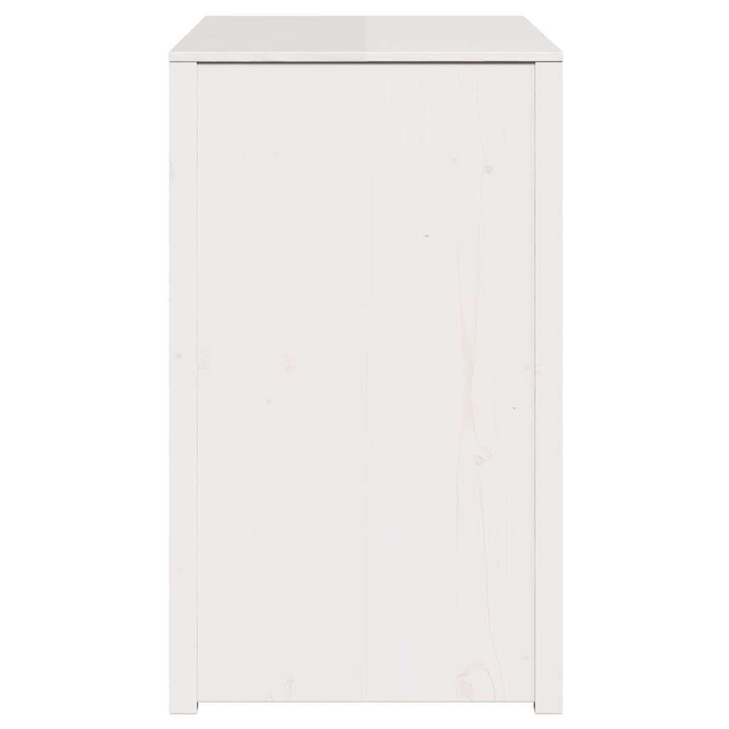 Kitchen Cabinet Warm White 106 X 55 X 92 Cm Solid Pine Wood