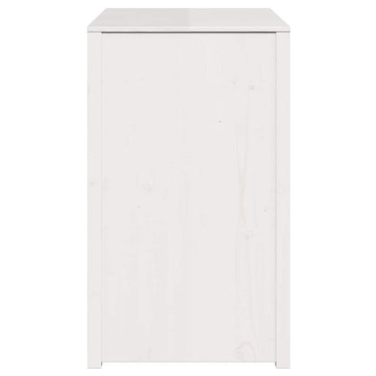 Kitchen Cabinet Warm White 106 X 55 X 92 Cm Solid Pine Wood