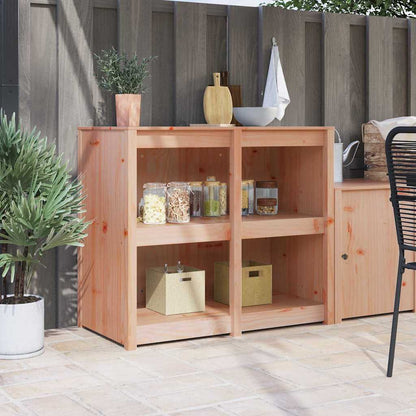 Kitchen Cabinet Warm White 106 X 55 X 92 Cm Solid Pine Wood