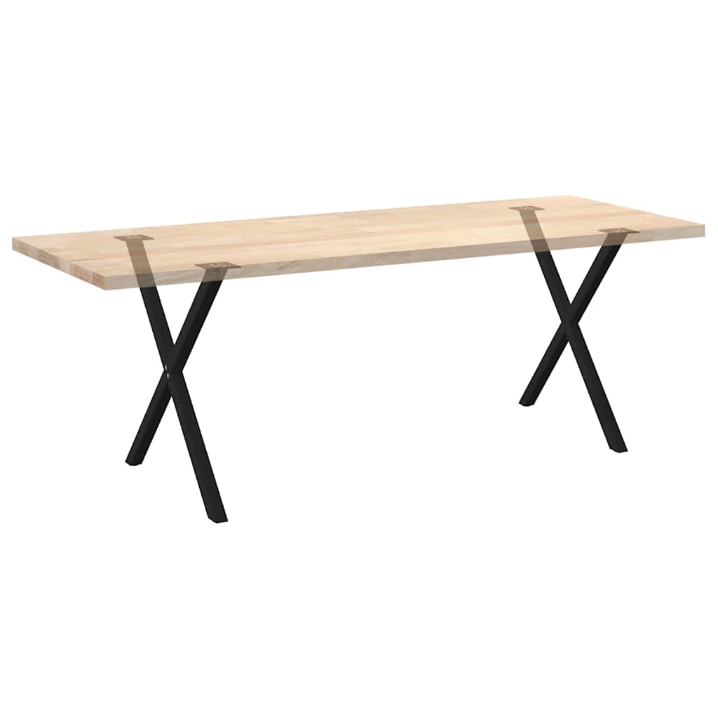 Dining Table Legs X-Shaped 2 Pcs 70X(72-73) Cm Steel