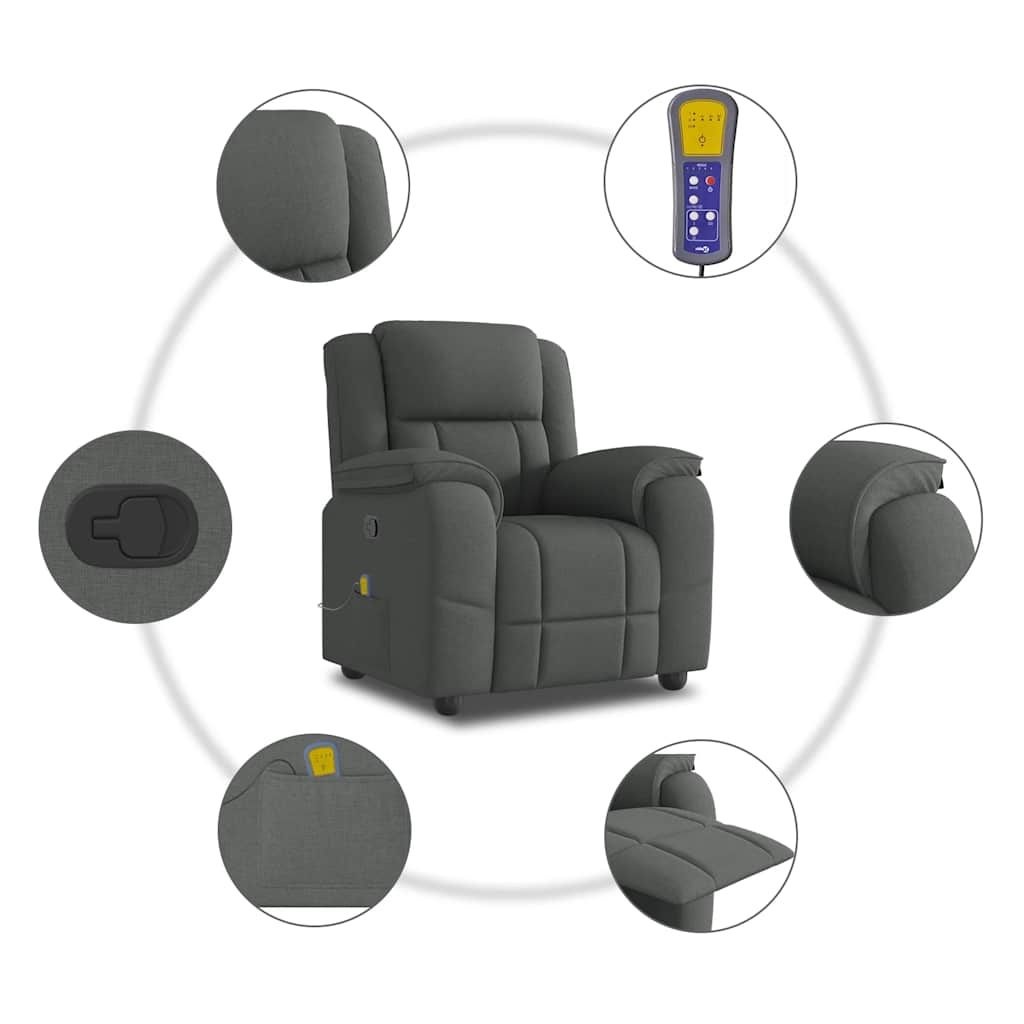 Massage Recliner Chair Fabric