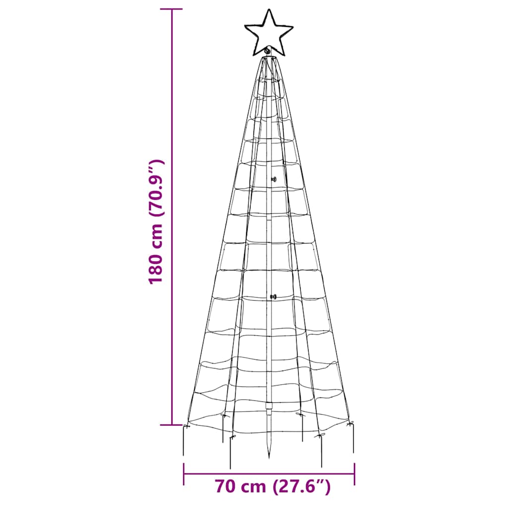 Led Christmas Tree With Spikes 220 Leds