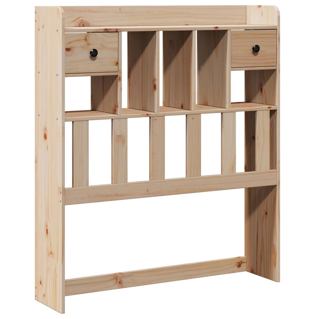 Headboard With Storage Solid Wood Pine