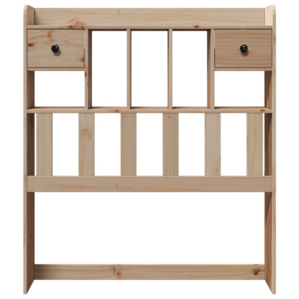 Headboard With Storage Solid Wood Pine