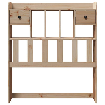 Headboard With Storage Solid Wood Pine
