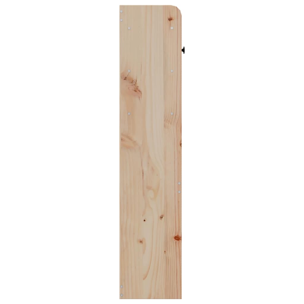 Headboard With Storage Solid Wood Pine