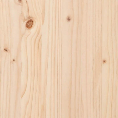 Headboard With Storage Solid Wood Pine