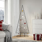 Metal Christmas Tree For Decoration Black