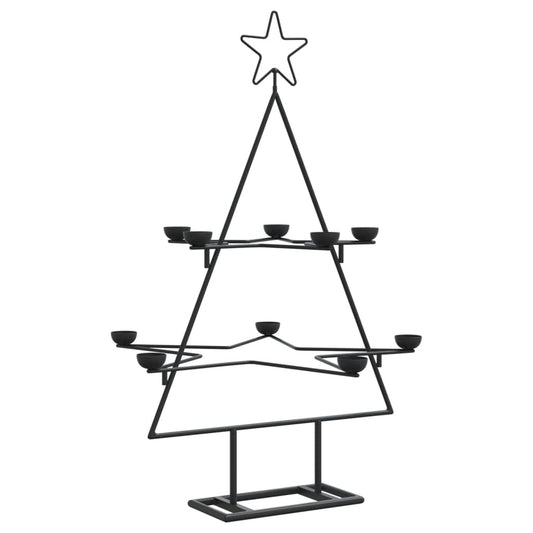 Metal Christmas Tree For Decoration Black