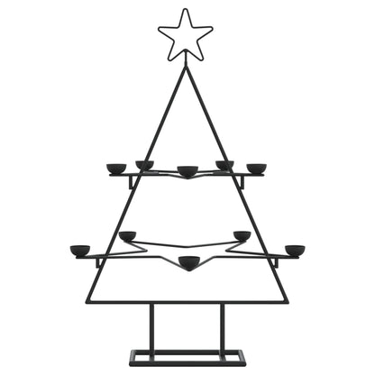Metal Christmas Tree For Decoration Black