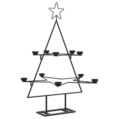 Metal Christmas Tree For Decoration Black