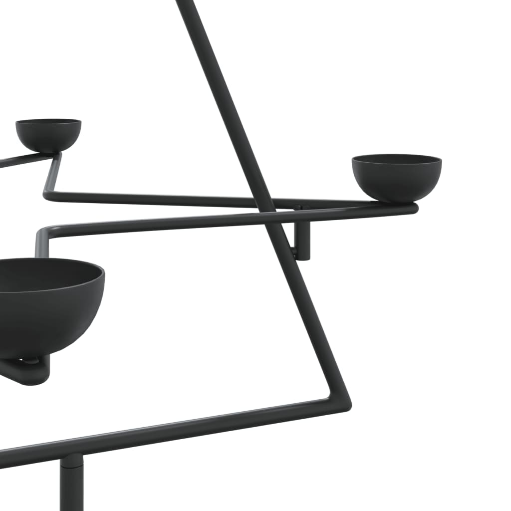 Metal Christmas Tree For Decoration Black