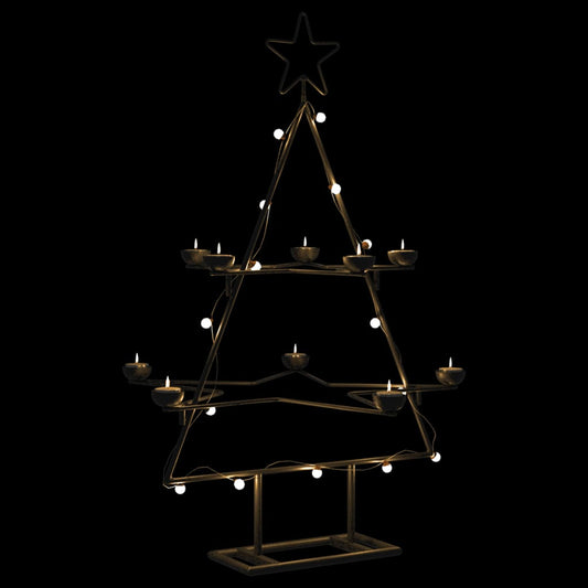 Metal Christmas Tree For Decoration Black