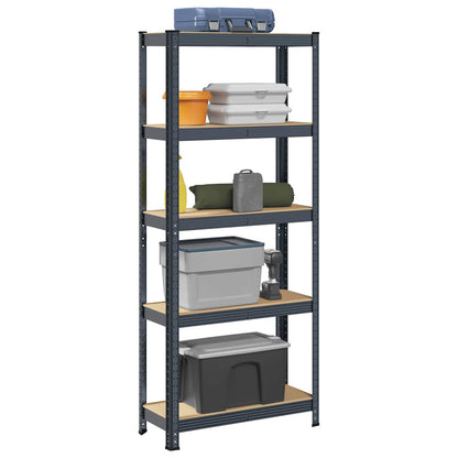 5-Layer Corner Shelf Steel&Engineered Wood
