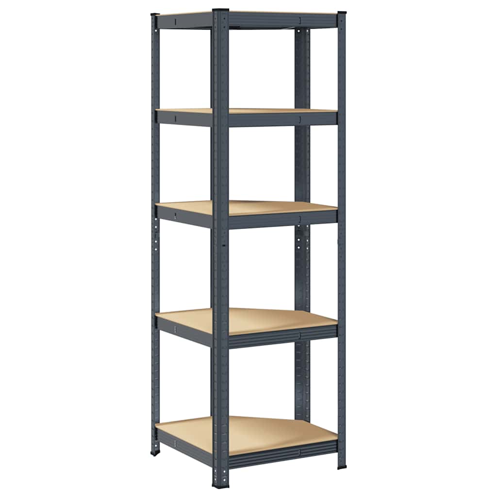 5-Layer Corner Shelf Steel&Engineered Wood