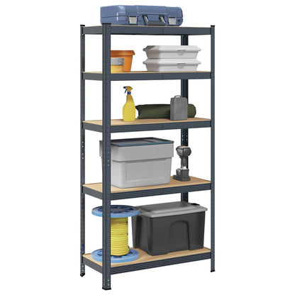 5-Layer Corner Shelf Steel&Engineered Wood